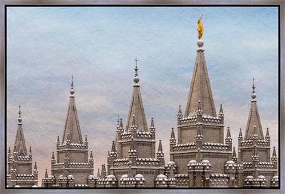 Salt Lake Temple Winter Ramparts Gallery Wrap