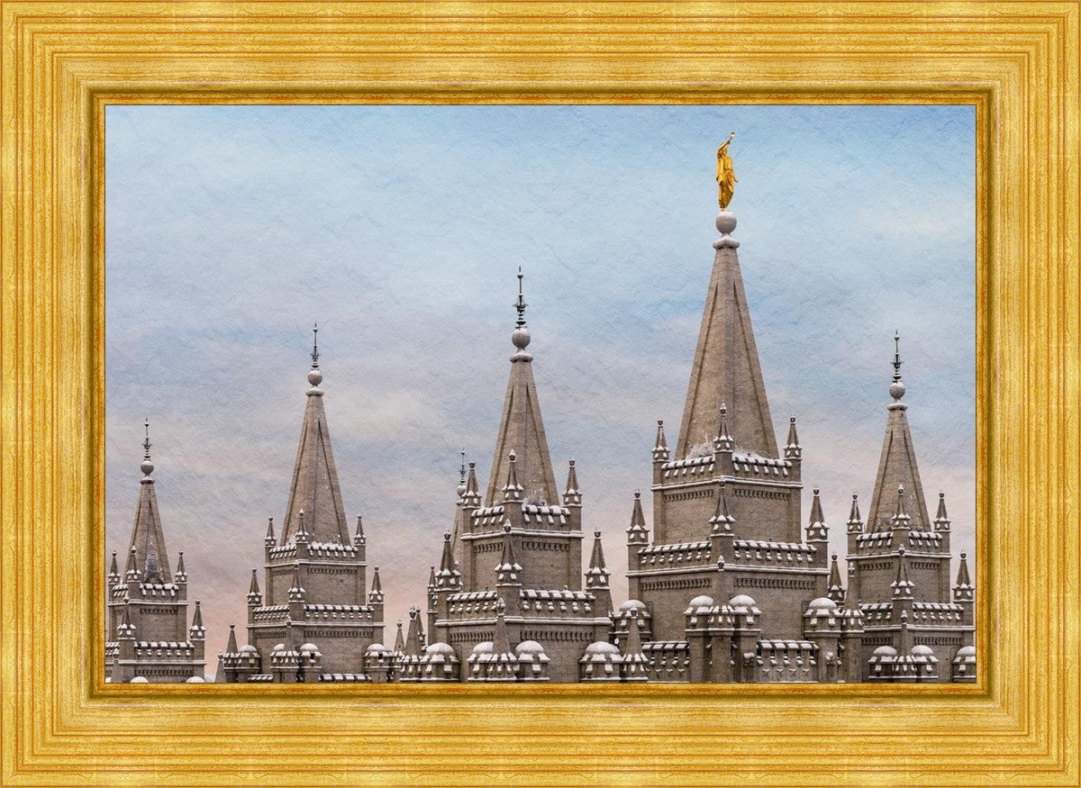 Salt Lake Temple Winter Ramparts
