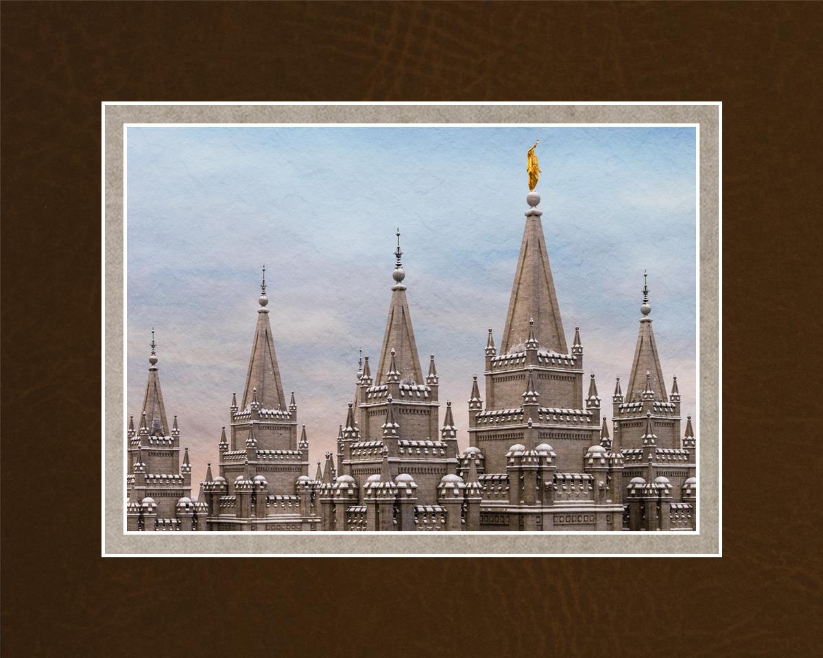 Salt Lake Temple Winter Ramparts