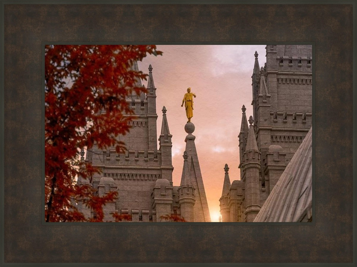 Salt Lake Temple Angel from on High