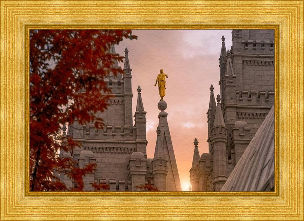 Salt Lake Temple Angel from on High