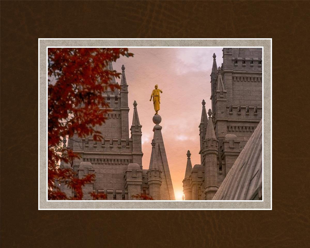 Salt Lake Temple Angel from on High