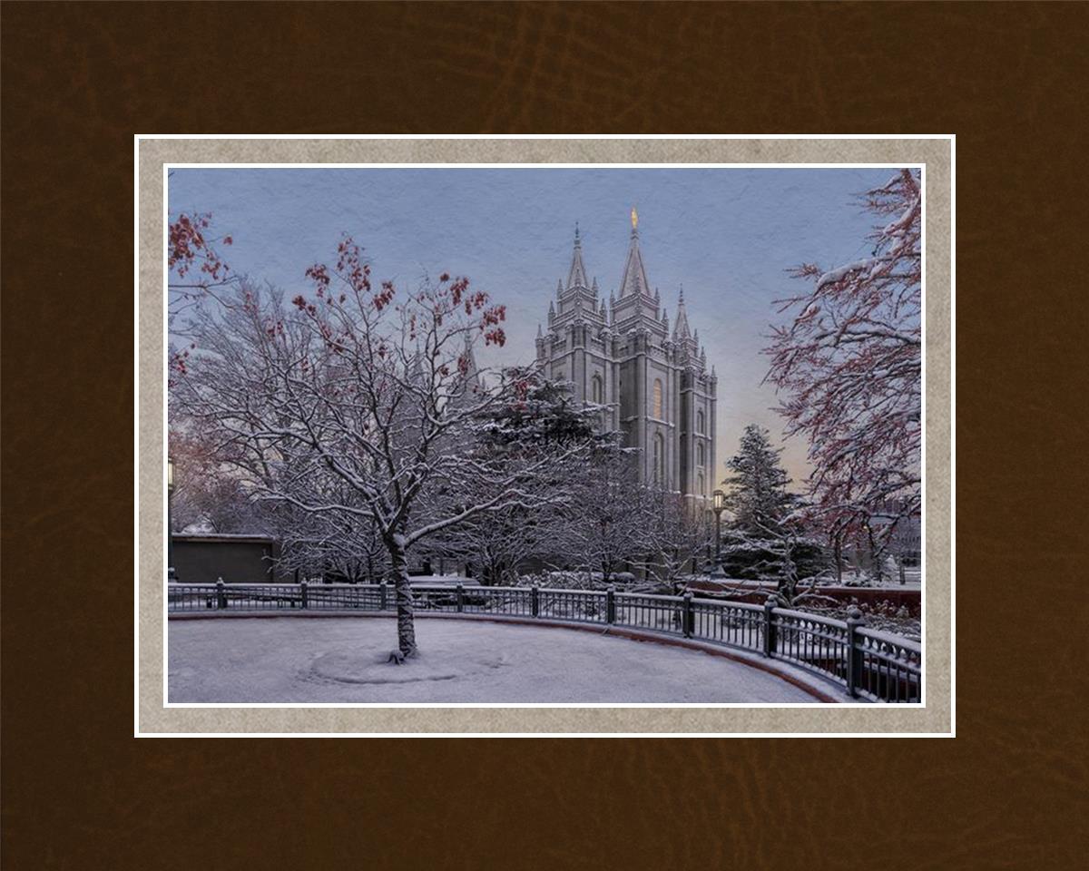 Salt Lake Temple Winter Solitude