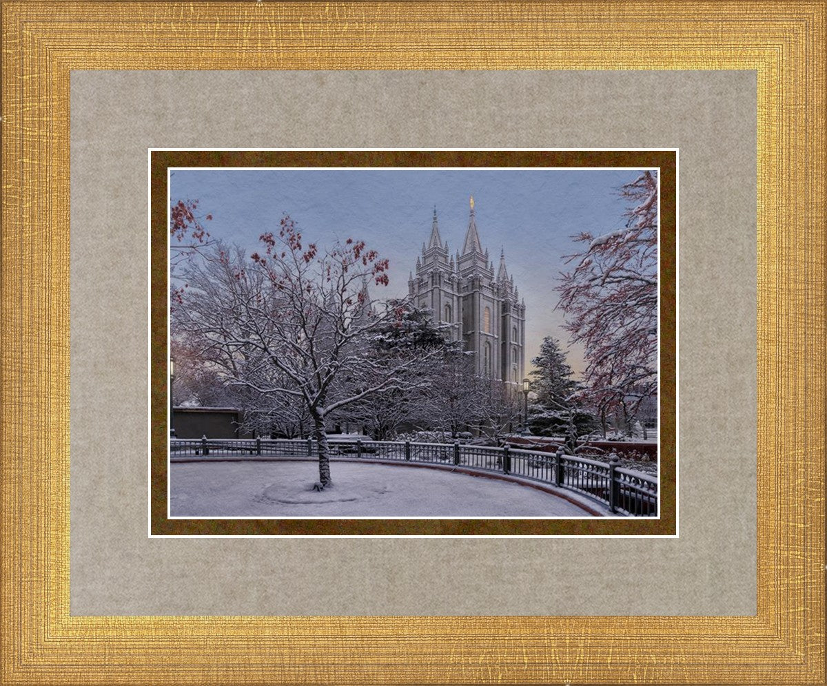 Salt Lake Temple Winter Solitude