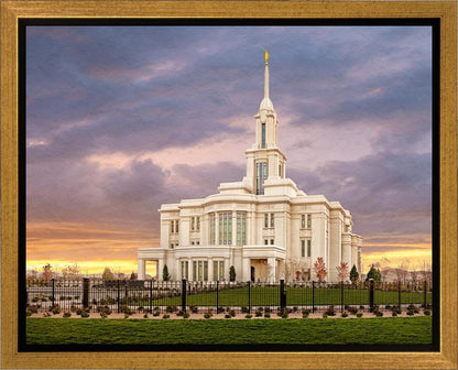 Payson Temple Storm Breaks Gallery Wrap