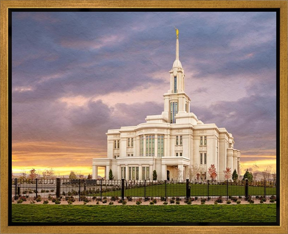 Payson Temple Storm Breaks