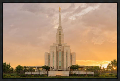 Oquirrh Mountain Sunset Gallery Wrap