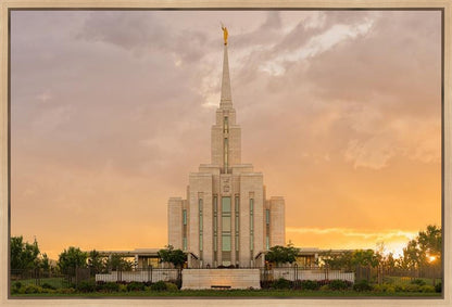 Oquirrh Mountain Sunset Gallery Wrap