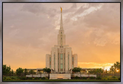 Oquirrh Mountain Sunset Gallery Wrap