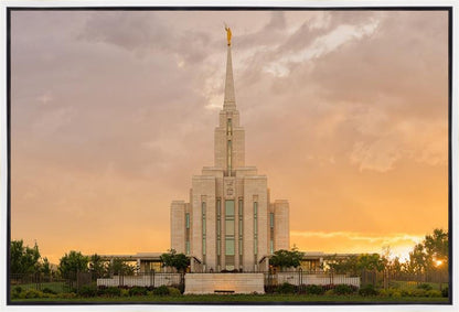 Oquirrh Mountain Sunset Gallery Wrap