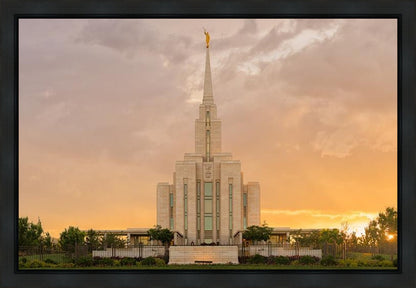 Oquirrh Mountain Sunset Gallery Wrap