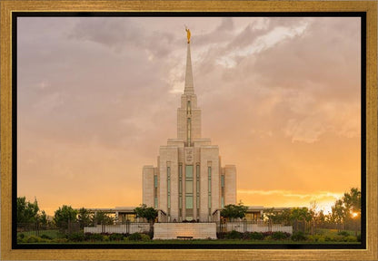 Oquirrh Mountain Sunset Gallery Wrap