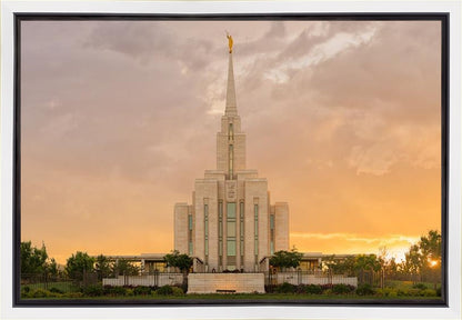 Oquirrh Mountain Sunset Gallery Wrap