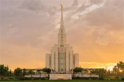 Oquirrh Mountain Sunset Gallery Wrap
