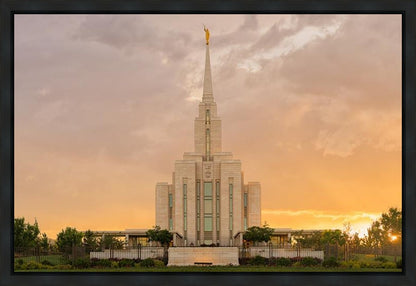 Oquirrh Mountain Sunset Gallery Wrap