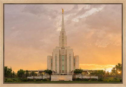 Oquirrh Mountain Sunset Gallery Wrap