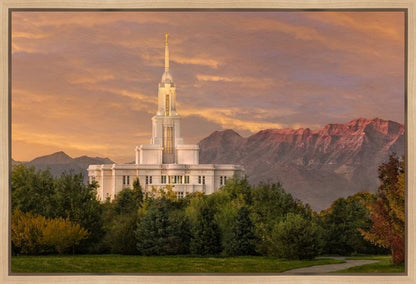 Payson Temple Golden Valley Gallery Wrap