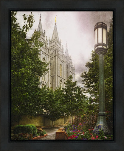 Salt Lake Temple Everglow Gallery Wrap