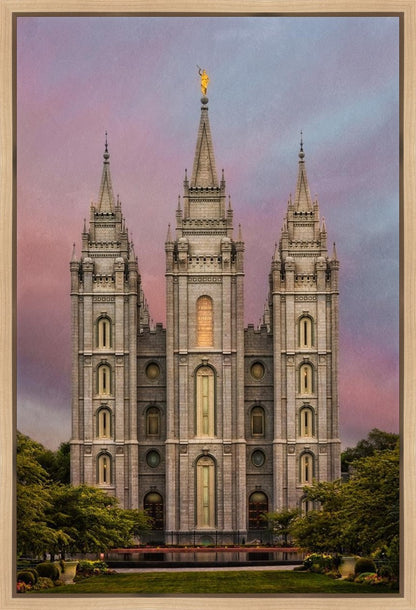 Salt Lake Mountain Of The Lord Gallery Wrap