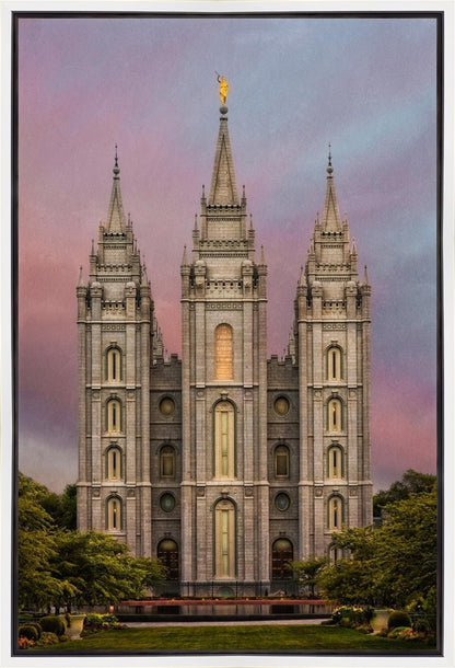 Salt Lake Mountain Of The Lord Gallery Wrap