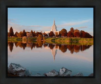 Idaho Falls Sunset on the River Gallery Wrap
