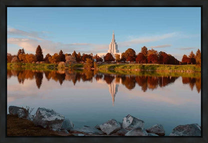 Idaho Falls Sunset on the River Gallery Wrap
