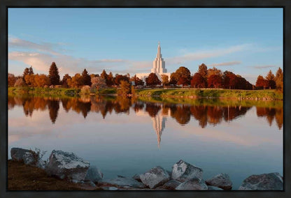 Idaho Falls Sunset on the River Gallery Wrap