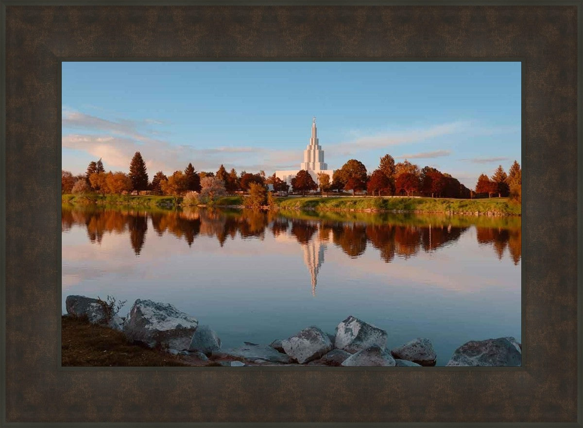 Idaho Falls Sunset on the River