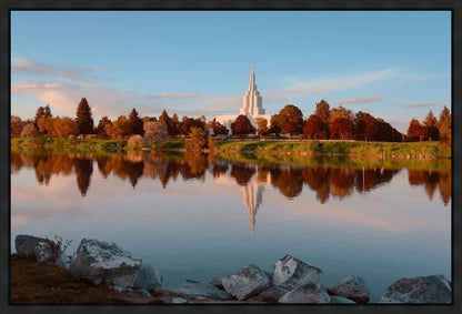 Idaho Falls Sunset on the River Gallery Wrap
