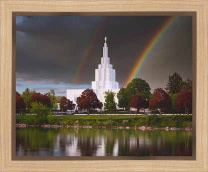 Idaho Falls Rainbow Gallery Wrap
