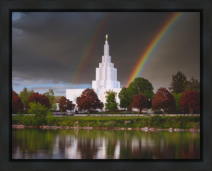 Idaho Falls Rainbow Gallery Wrap