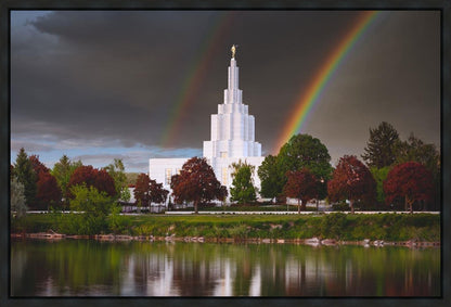 Idaho Falls Rainbow Gallery Wrap