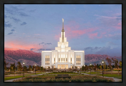 Saratoga Springs Timpanogos Glow Gallery Wrap