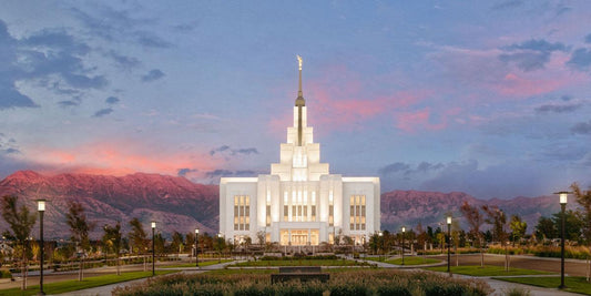 Saratoga Springs Timpanogos Glow Large Wall Art