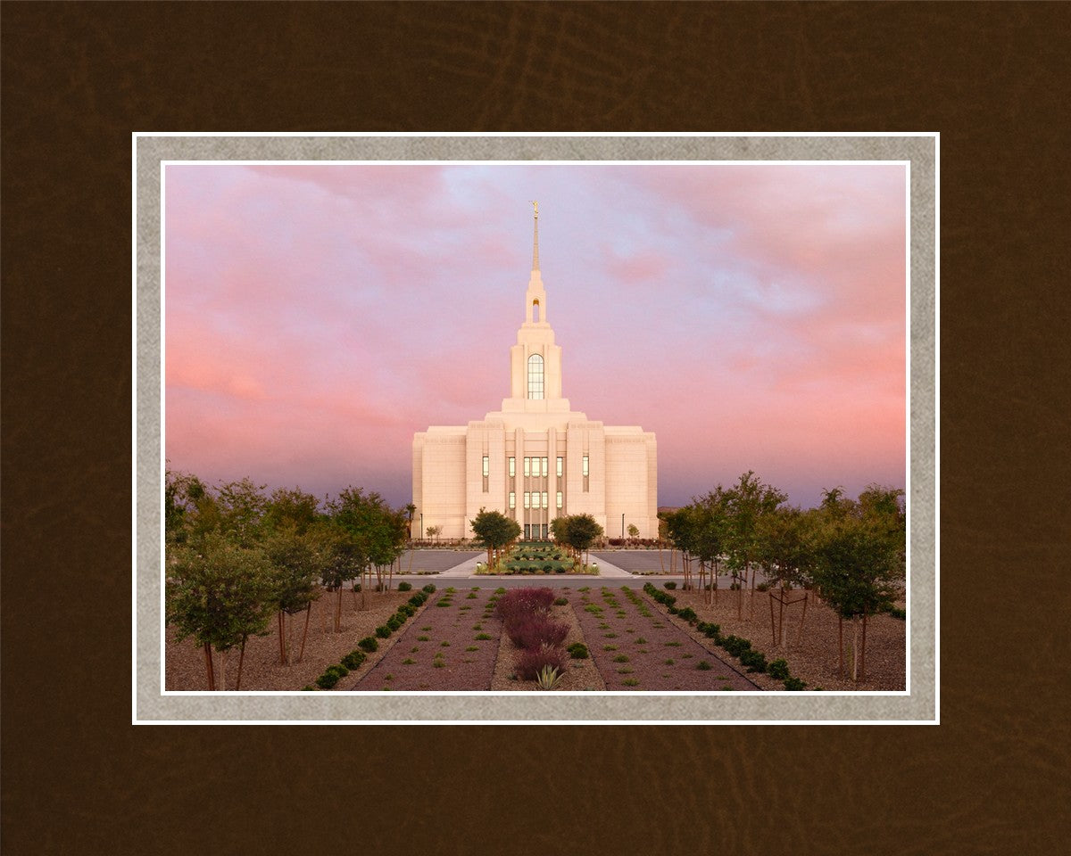 Red Cliffs Utah Glowing Sunset