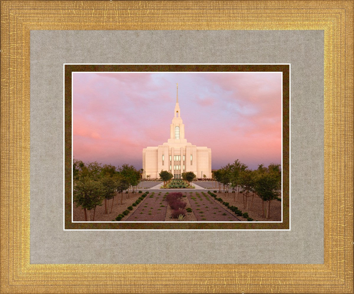 Red Cliffs Utah Glowing Sunset