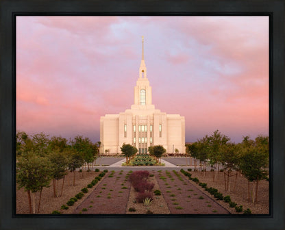 Red Cliffs Utah Glowing Sunset Gallery Wrap