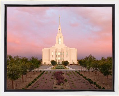 Red Cliffs Utah Glowing Sunset Gallery Wrap