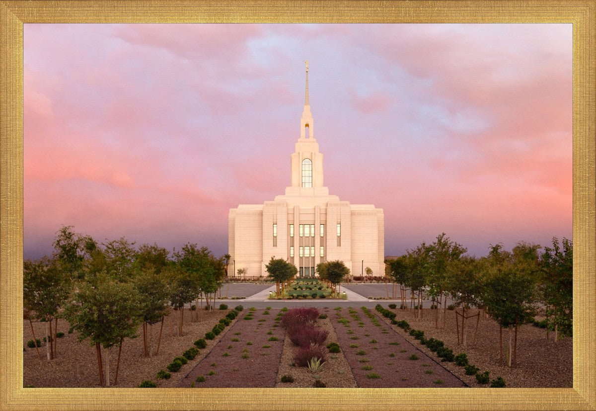 Red Cliffs Utah Glowing Sunset