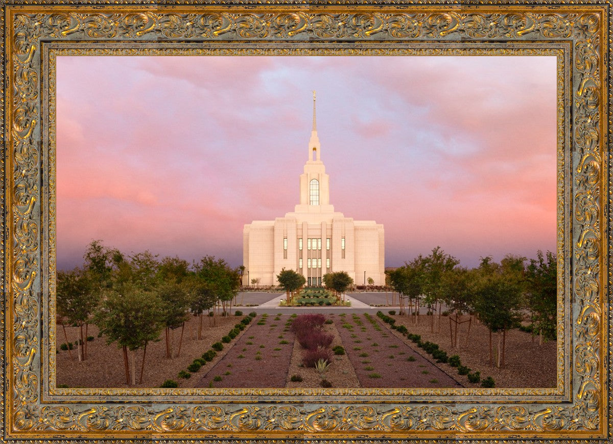 Red Cliffs Utah Glowing Sunset