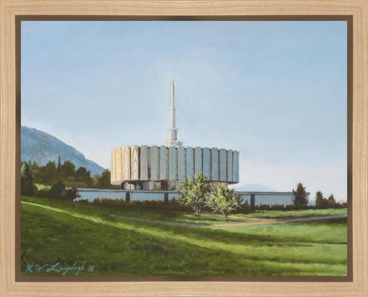 Provo Temple the Morning Breaks
