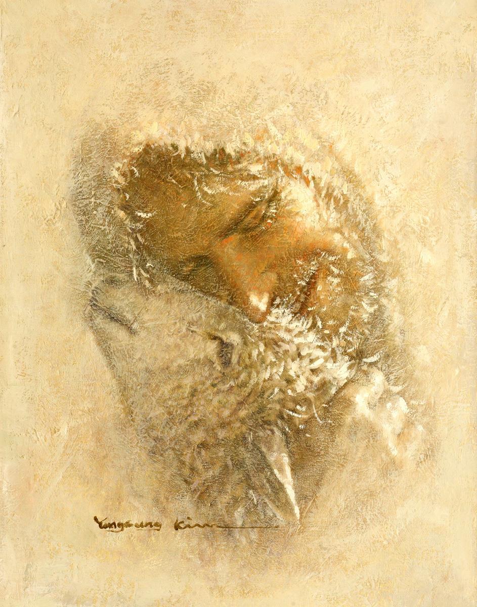 Found is a painting that depicts Jesus Christ embracing a lost sheep is now found - Yongsung Kim | LDSArt.com | Christian Artwork