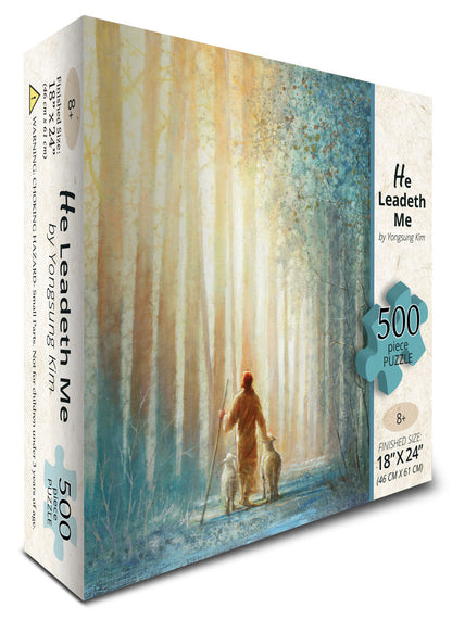 He Leadeth Me 500 pc Puzzle