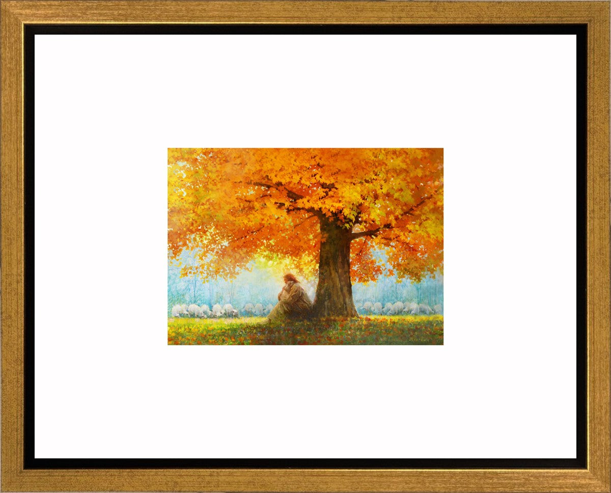 In His Arms Faux Mat Gallery Wrap