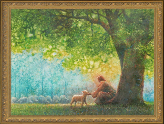 He Restoreth My Soul Enhanced Canvas Original Artwork