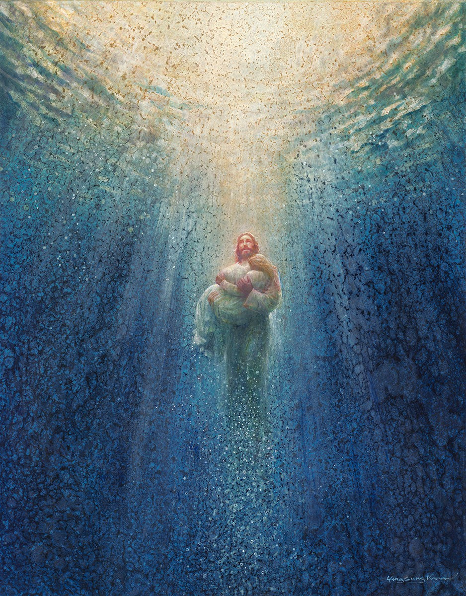 Safe In Your Arms Enhanced Canvas Original Artwork
