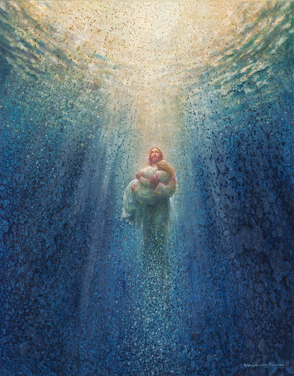 Safe In Your Arms Enhanced Canvas Original Artwork