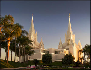 San Diego Temple Sunset