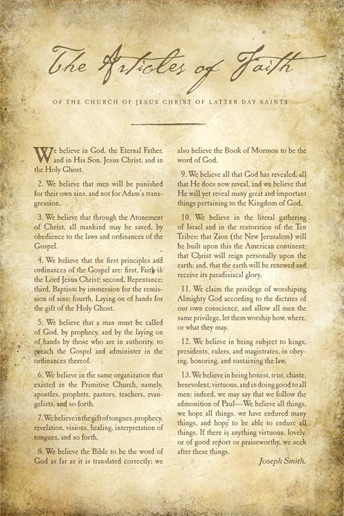 Articles Of Faith