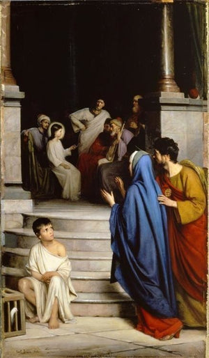 12 Year Old Jesus In The Temple